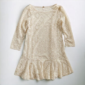 Free People 90s Cream Lace Walking To The Sun Slip Dress Sz 4